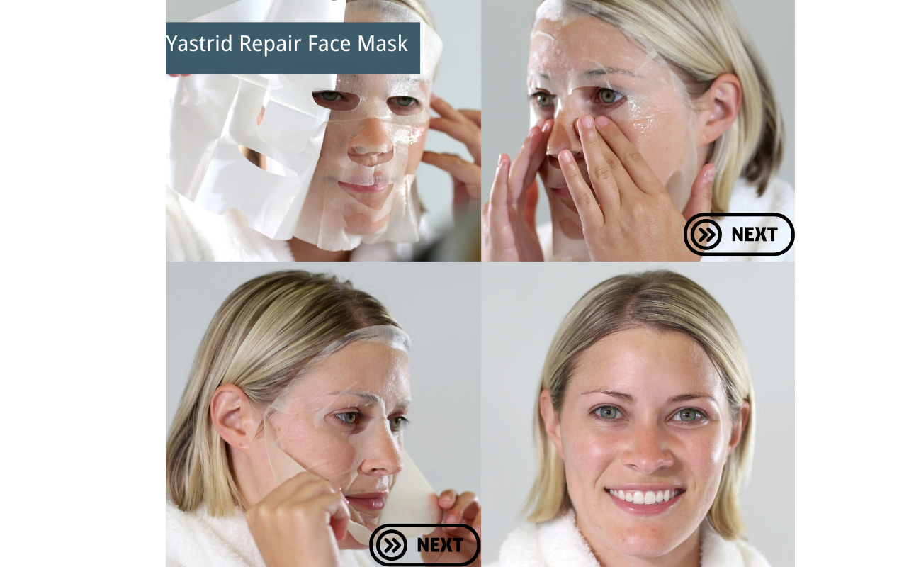 how to use Yastrid Repair Face Mask