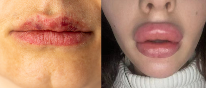 lip injections gone wrong