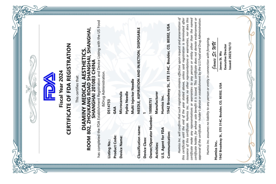 Yastrid Crystal multi needle certification