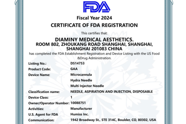 FDA of Yastrid needles