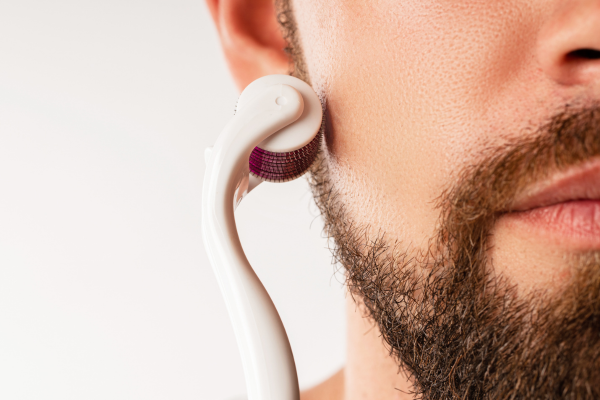 using the derma roller for beard growth