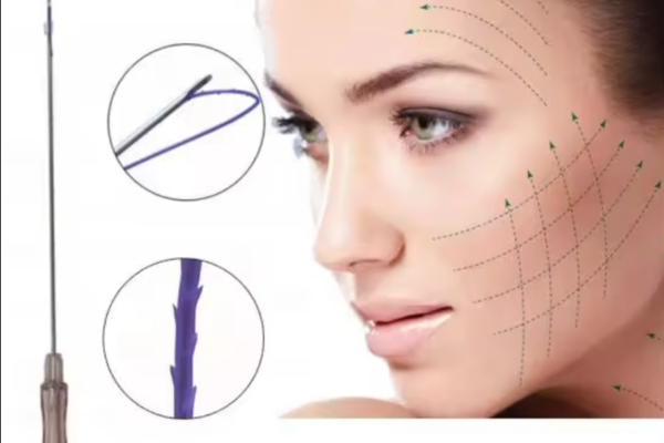the outside of collagen thread